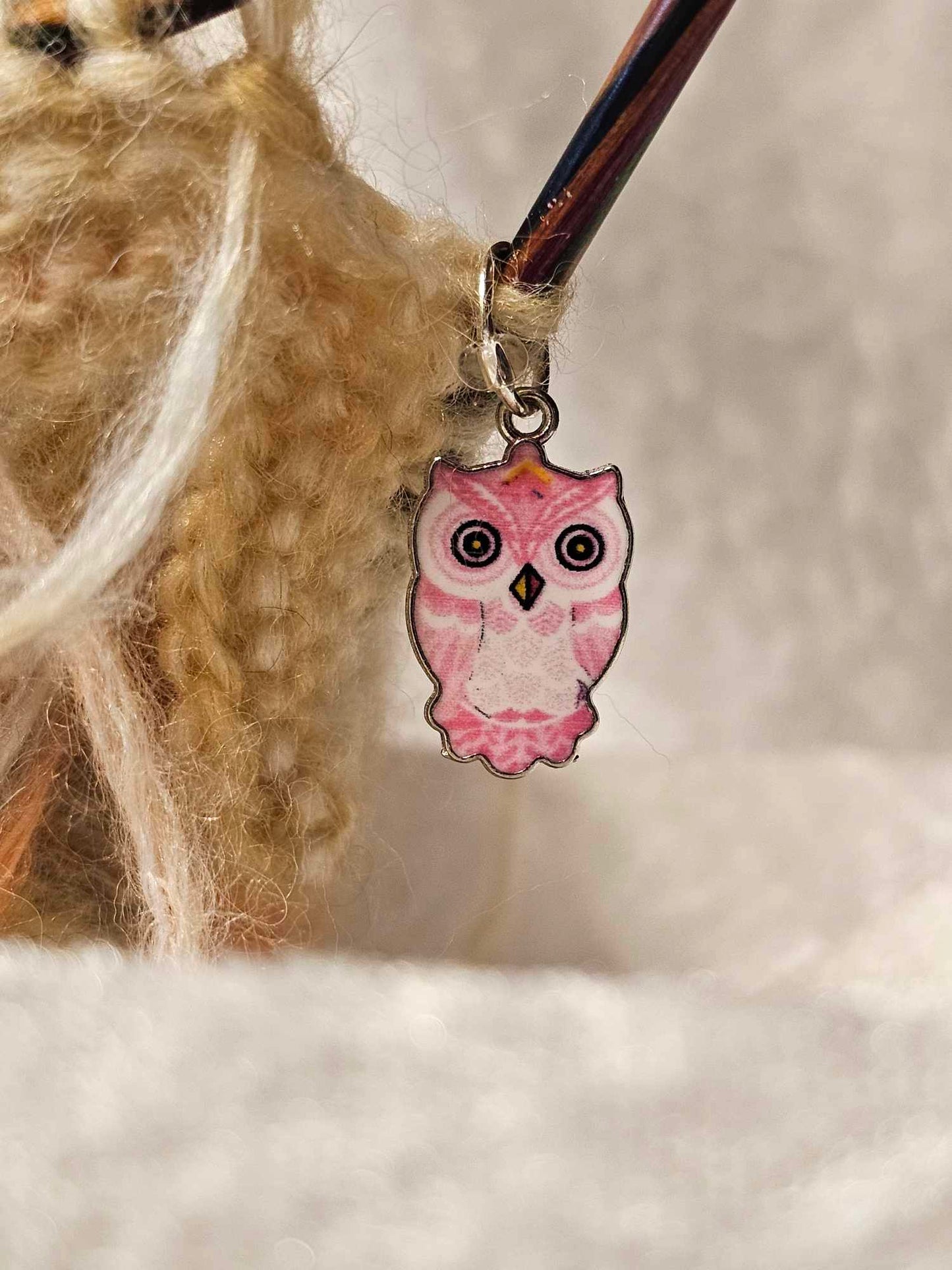 Lyse rosa ugle maskemarkør